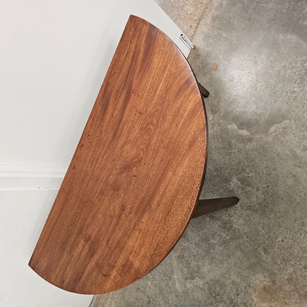 Pair of English Demi-Lune Tables View IV