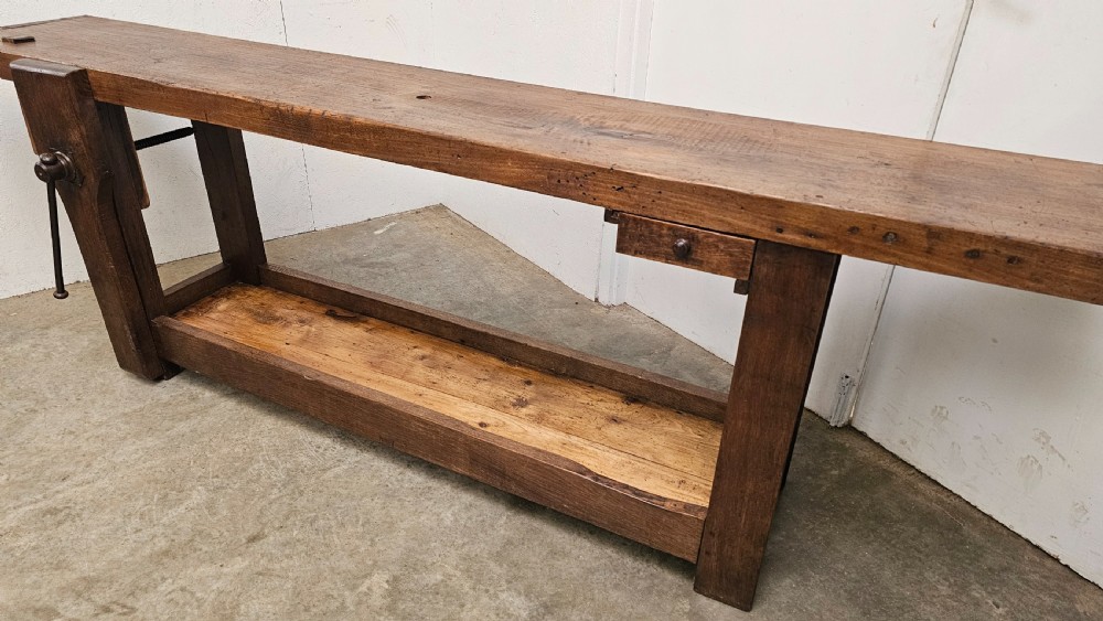 Substantial French Artisans Workbench View V