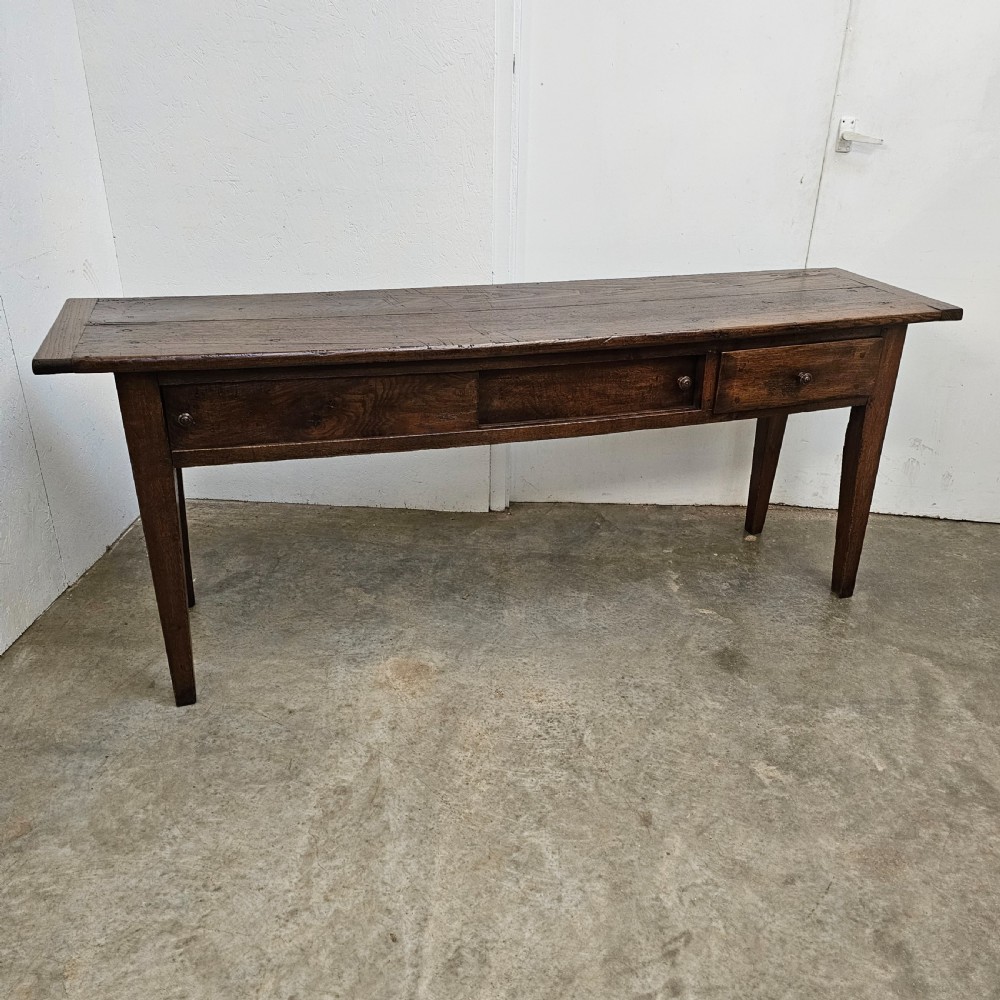 French Chestnut & Oak Contry Side Table