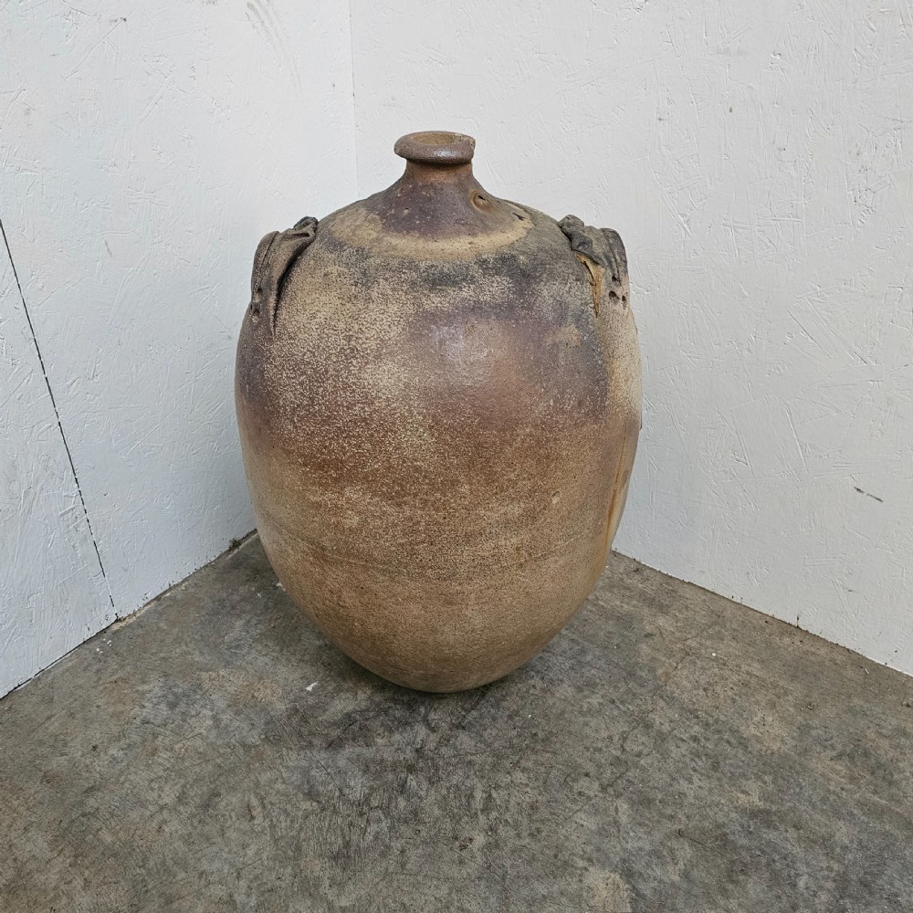 French Earthenware Walnut Oil Jar