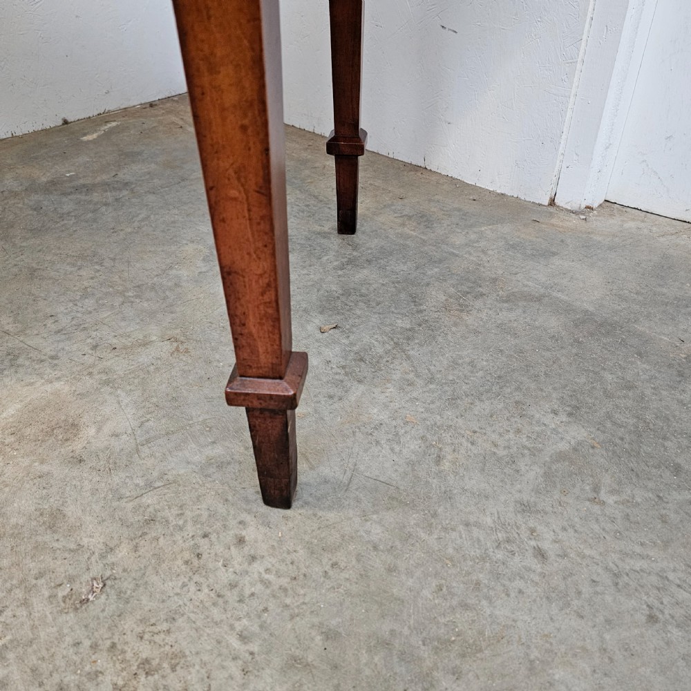 French Cherry Oval Table With Drawer View IV
