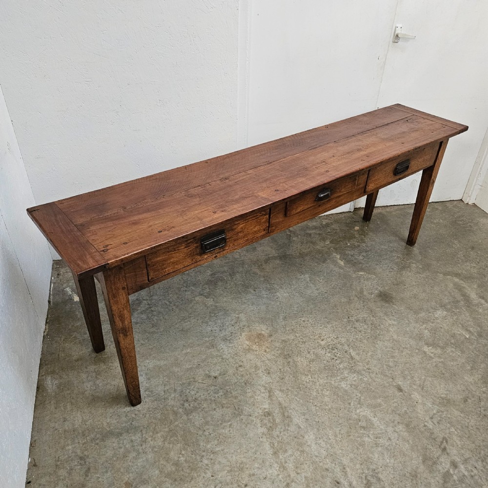 Three Drawer French Cherry Serving Table View II
