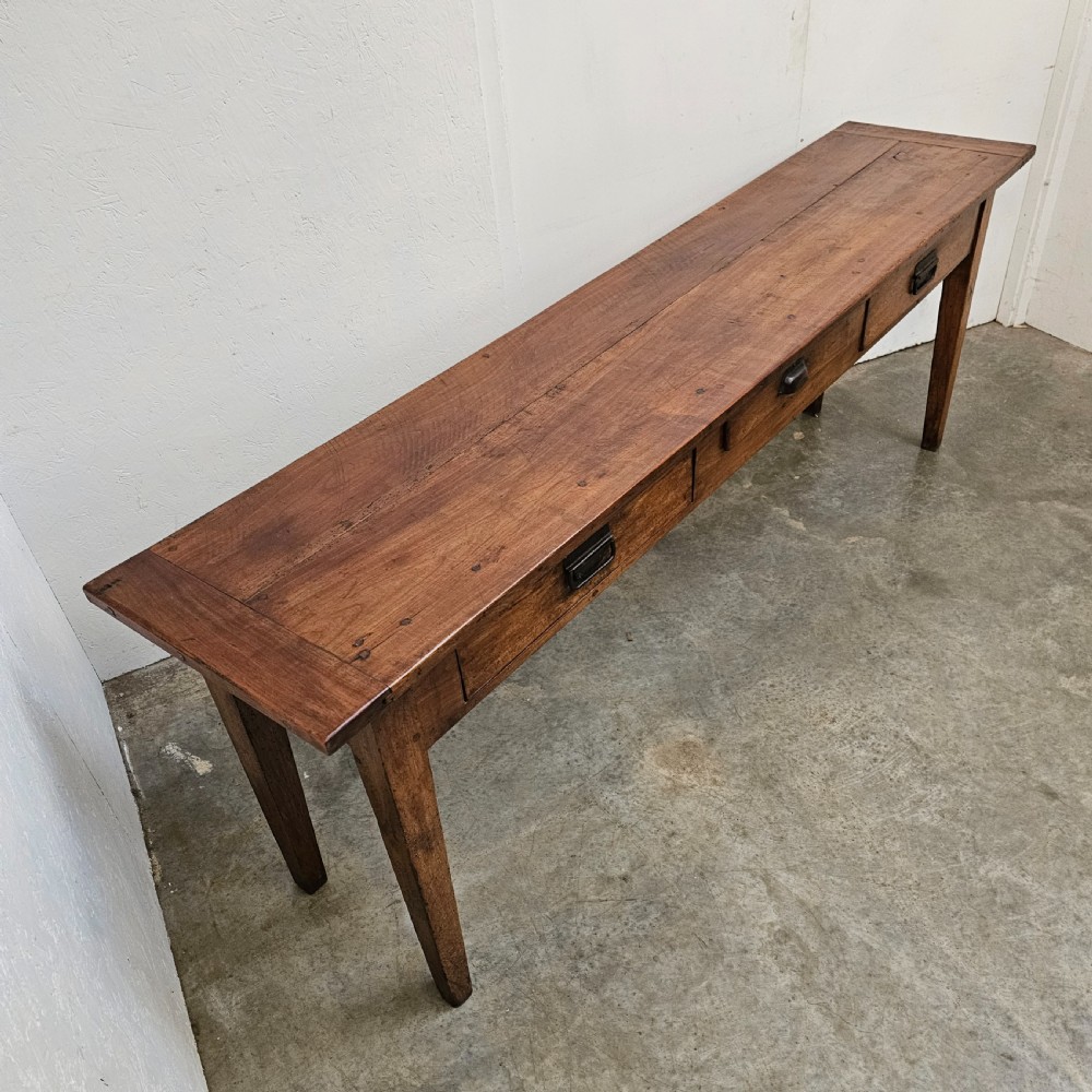 Three Drawer French Cherry Serving Table View III