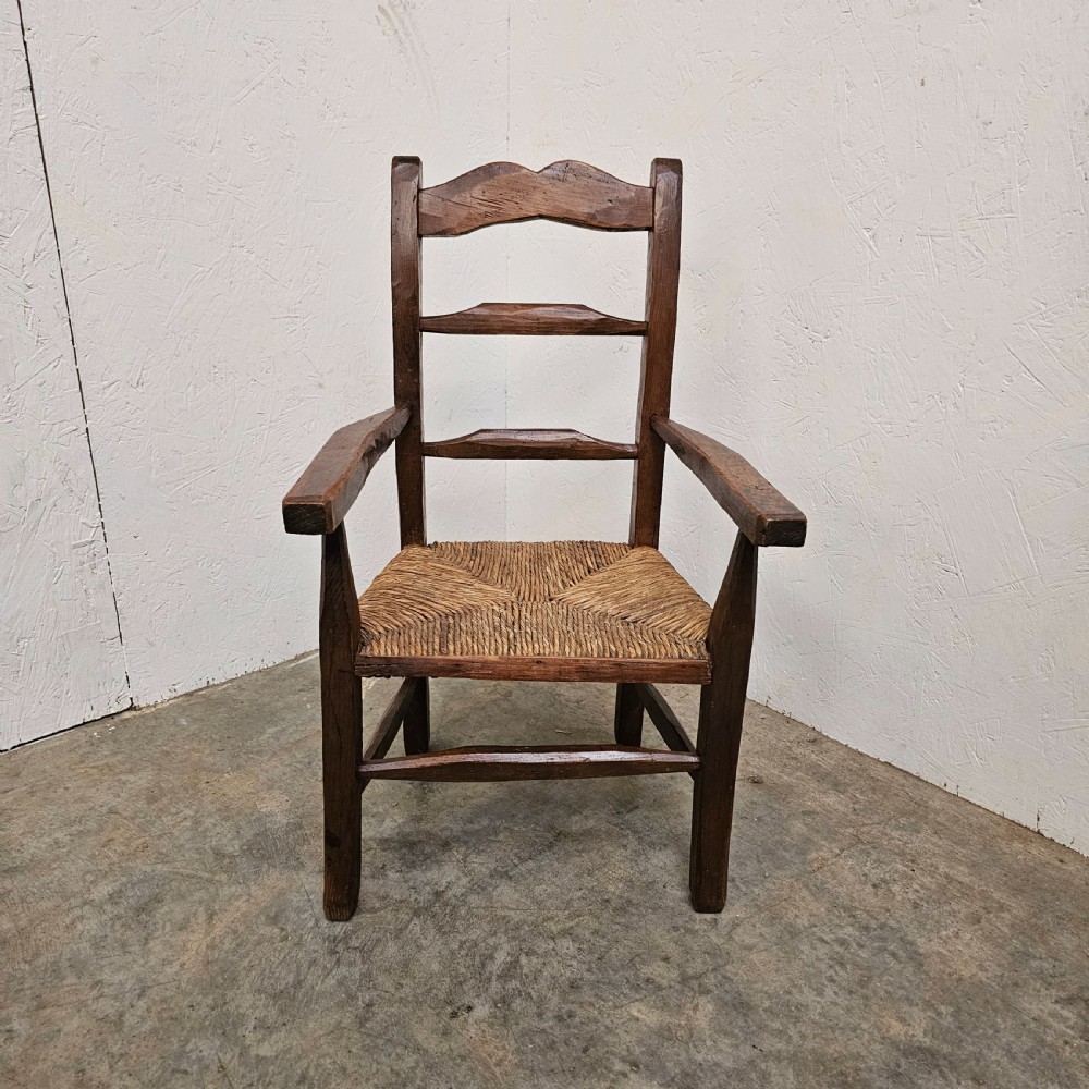 French Pine & Rush Childs Chair