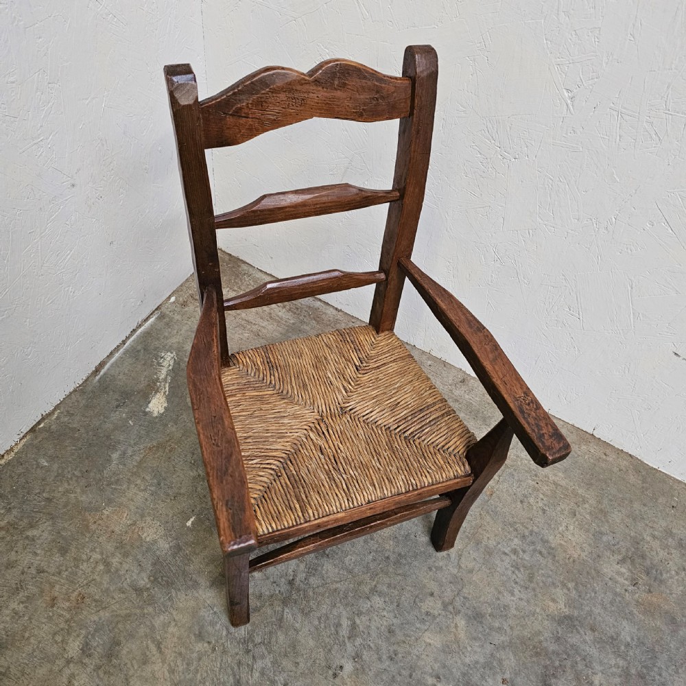 French Pine & Rush Childs Chair View III