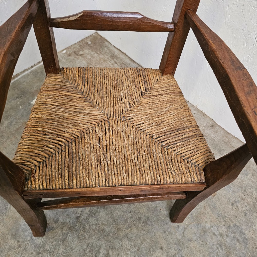French Pine & Rush Childs Chair View IV
