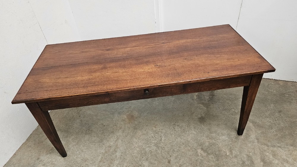French Oak Farmhouse Table (Two Board Top) View IV