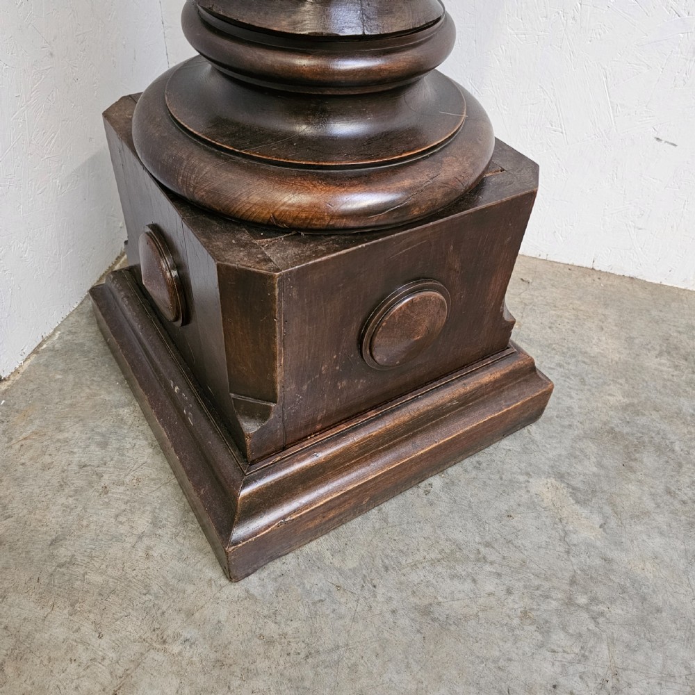 French Walnut Screw Press Thread From A Large Wine Press View III