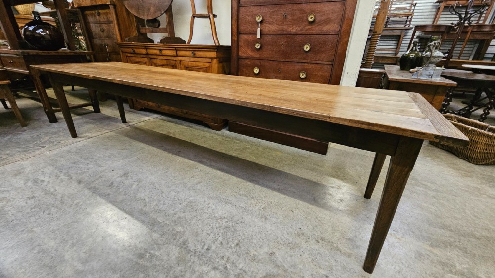 3m Long French Oak Farm Table View II