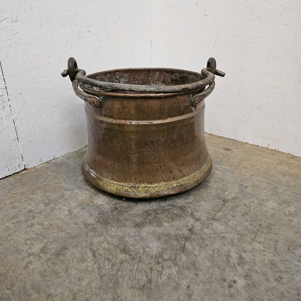 French Copper & Iron Cauldron