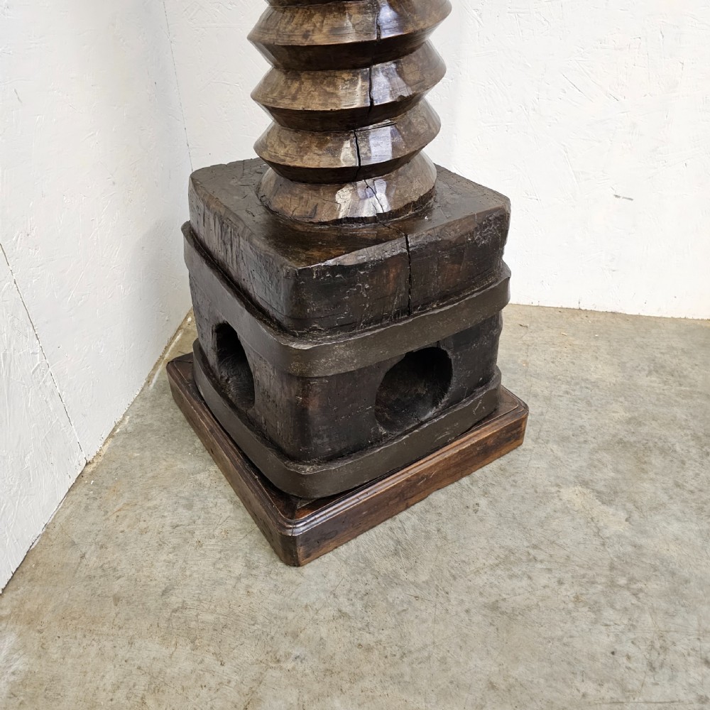 Hand Cut French Walnut Press Thread View III
