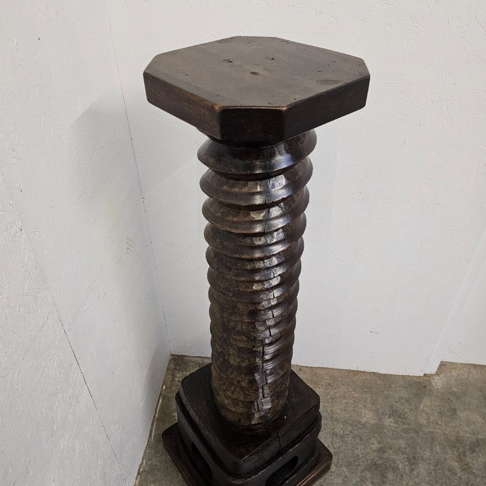 Hand Cut French Walnut Press Thread View IV