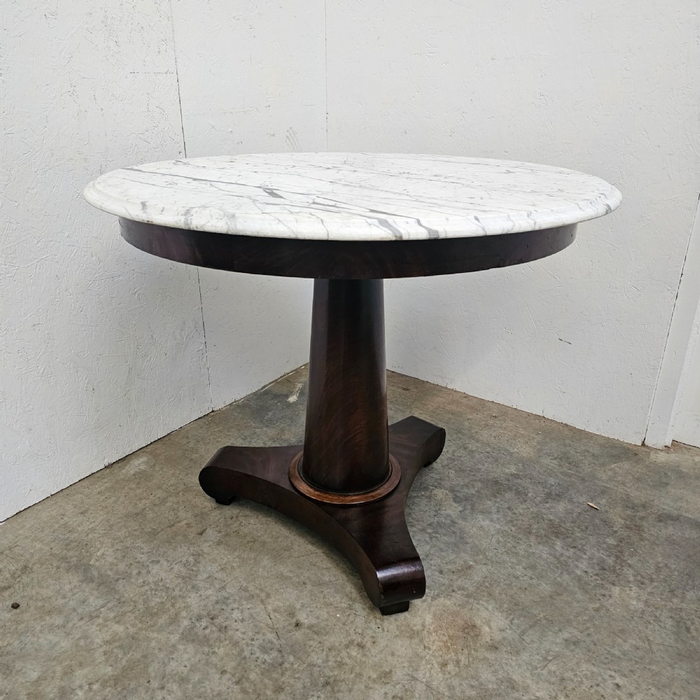 French 19th Century Marble Top Gueridon