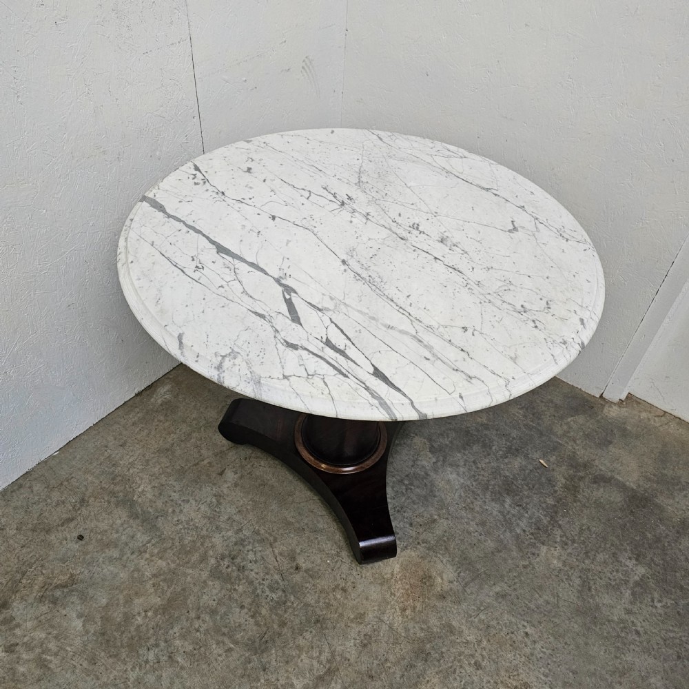 French 19th Century Marble Top Gueridon View III