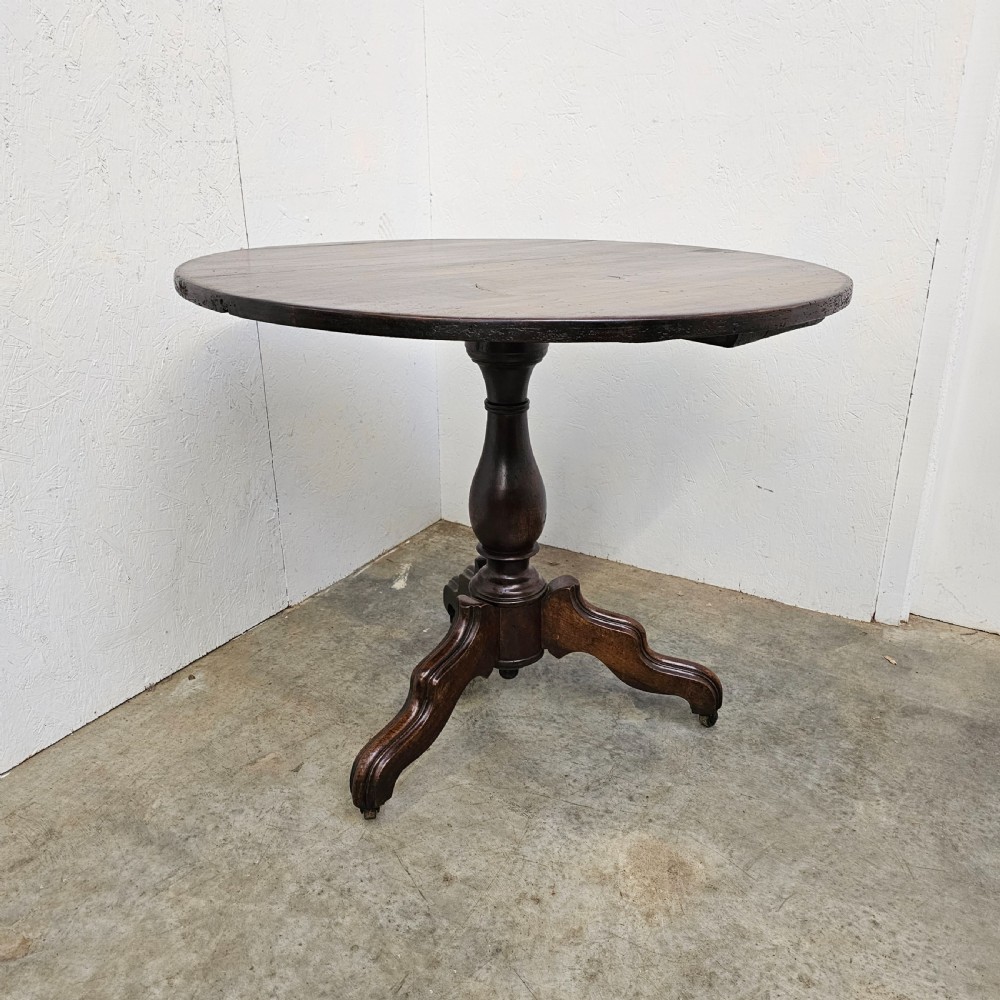 French Walnut Pedestal Breakfast Table View III