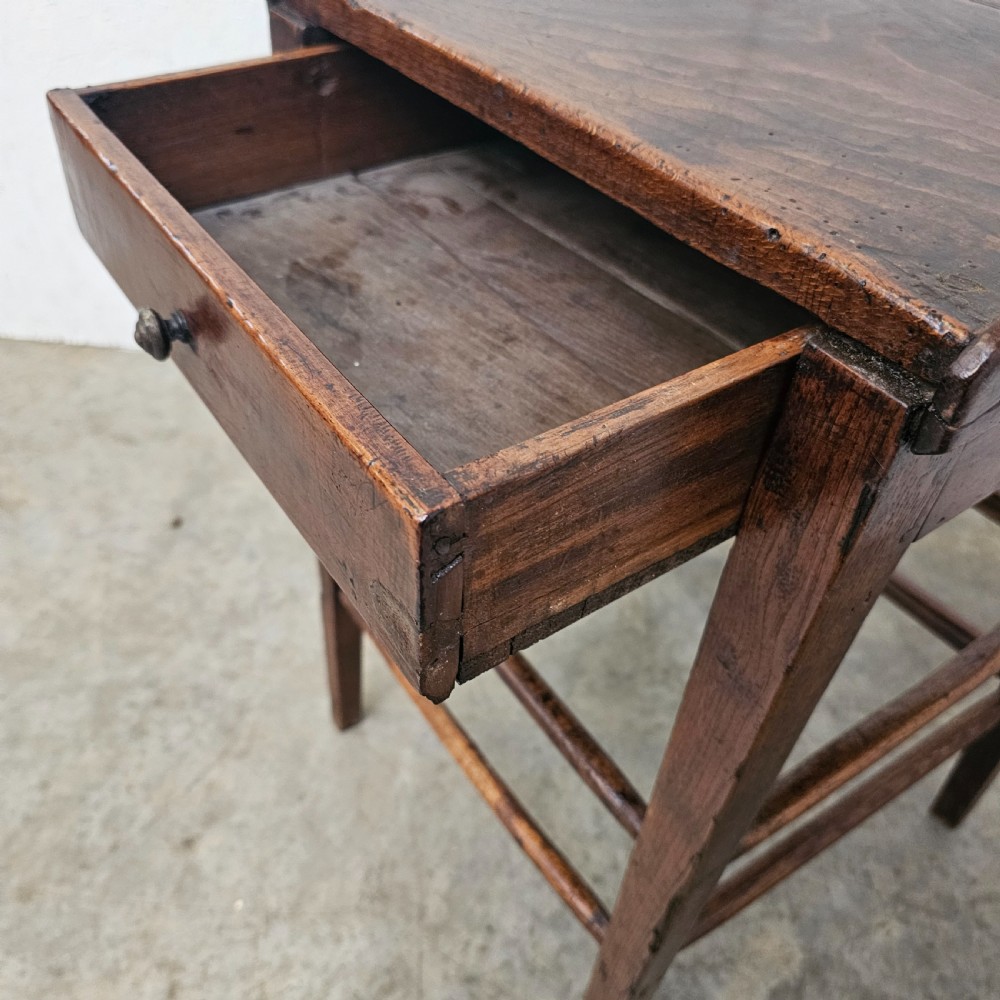 French Oak Tray Top Lamp Table  View IV
