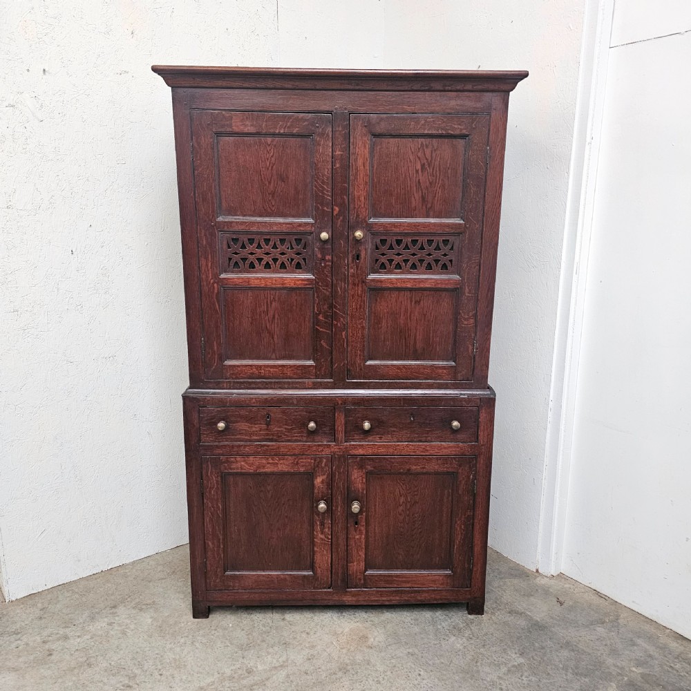 Early 19th Century English Oak Food Cupboard