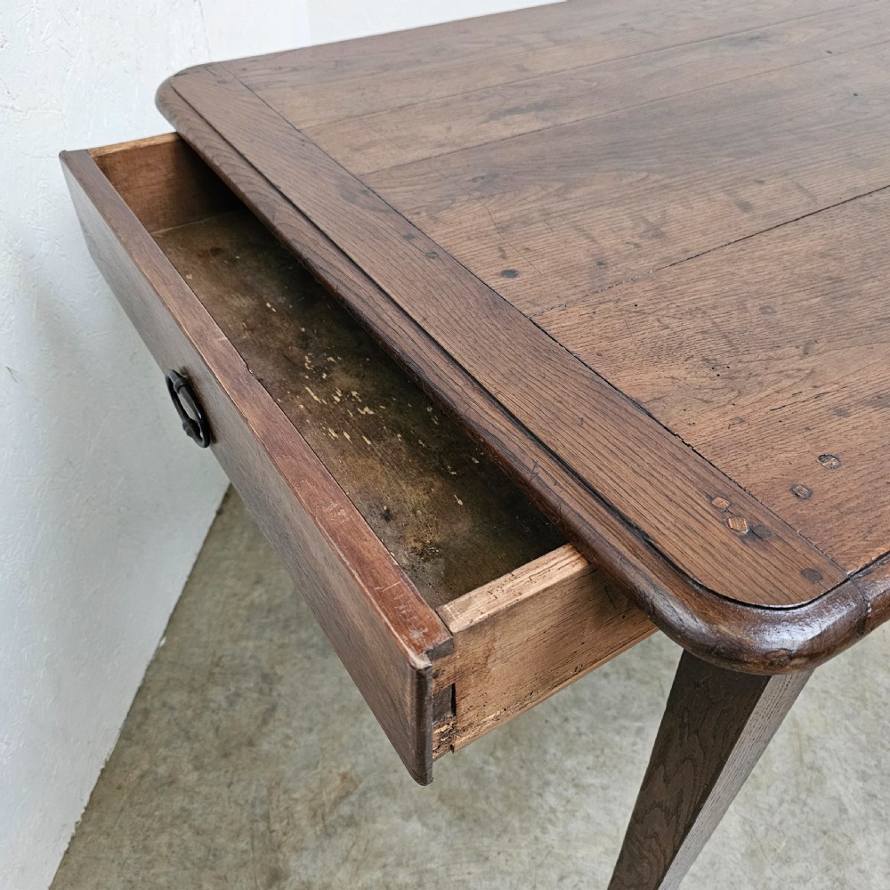19th Century French Oak Dining Table View V