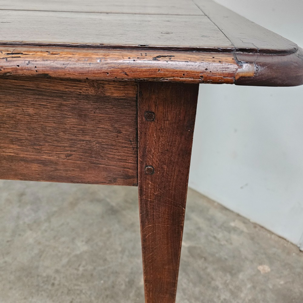 19th Century French Oak Dining Table View VI