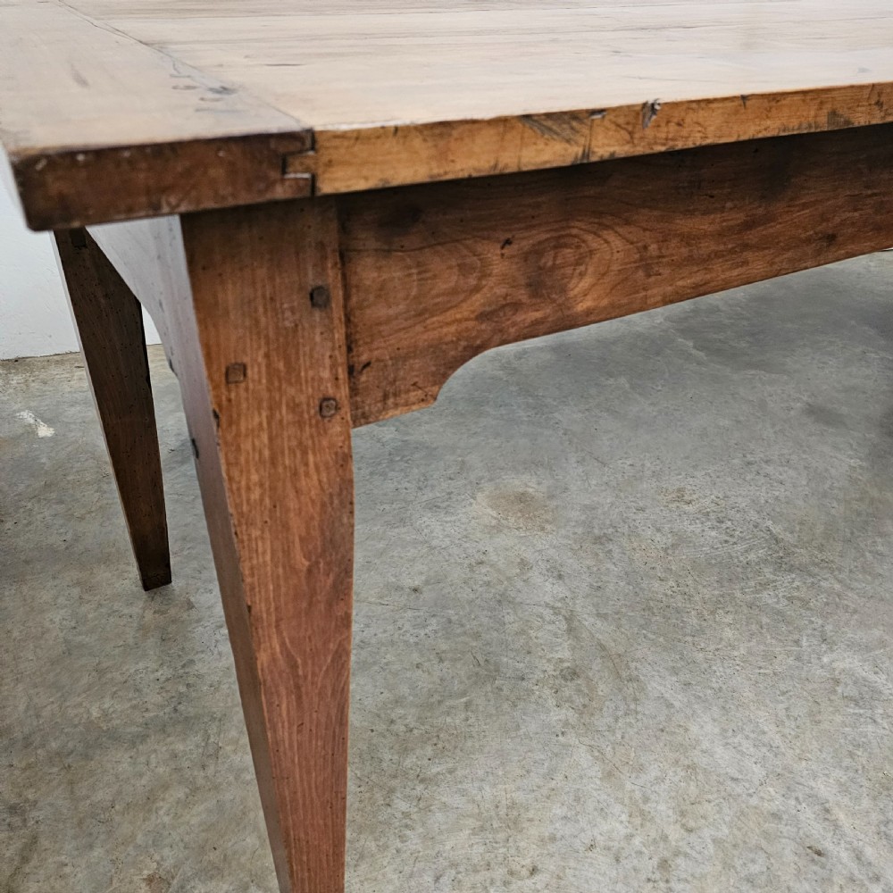 Substantial 7ft French Cherry Farm Table View III