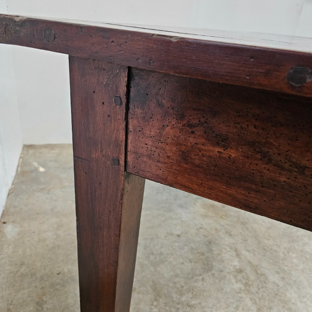 19th Century French Walnut Farm Table (Two Board Top) View VI