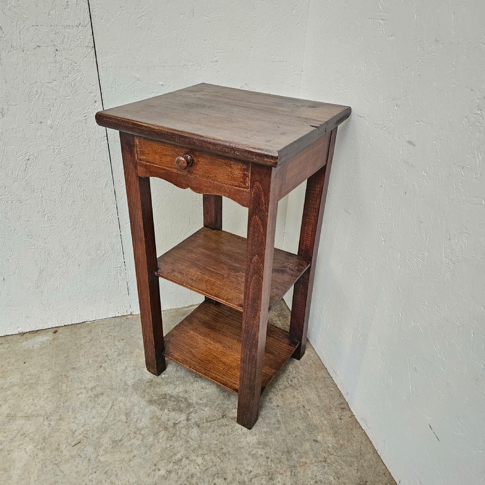 French Oak Two Tier Stand View II