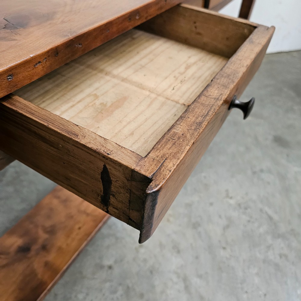 French Farmhouse Side Table With Potshelf View V