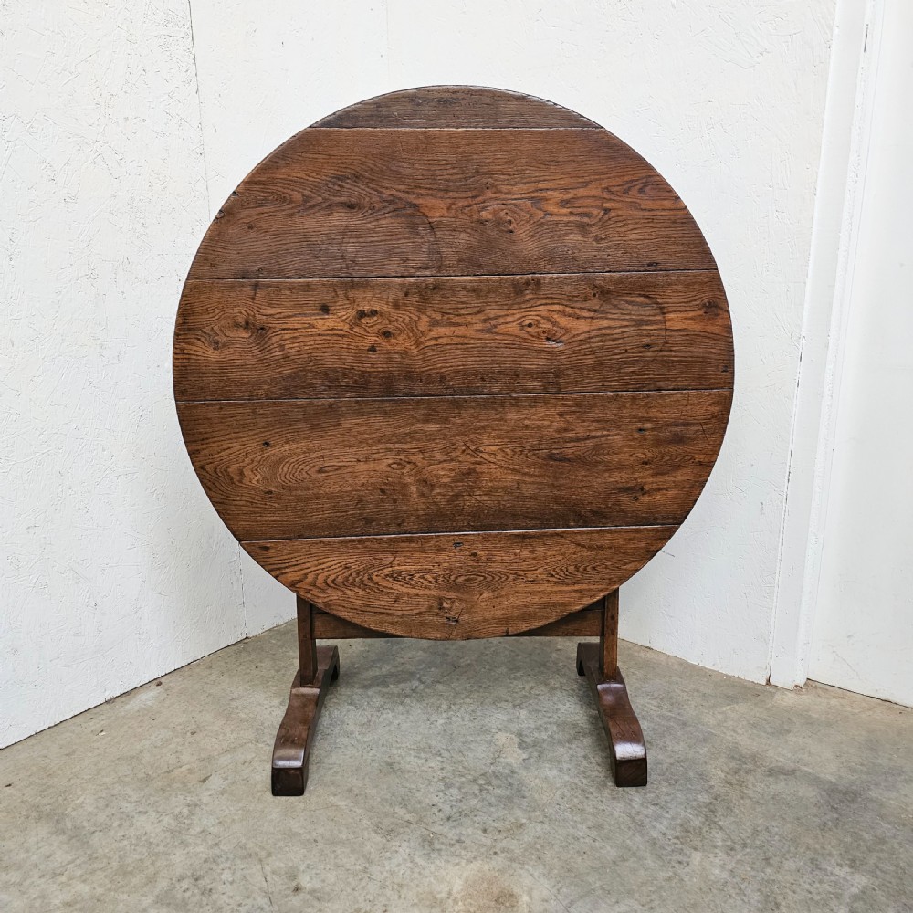 French Oak Folding Vinters Table