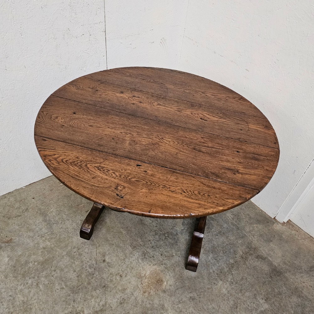 French Oak Folding Vinters Table View II