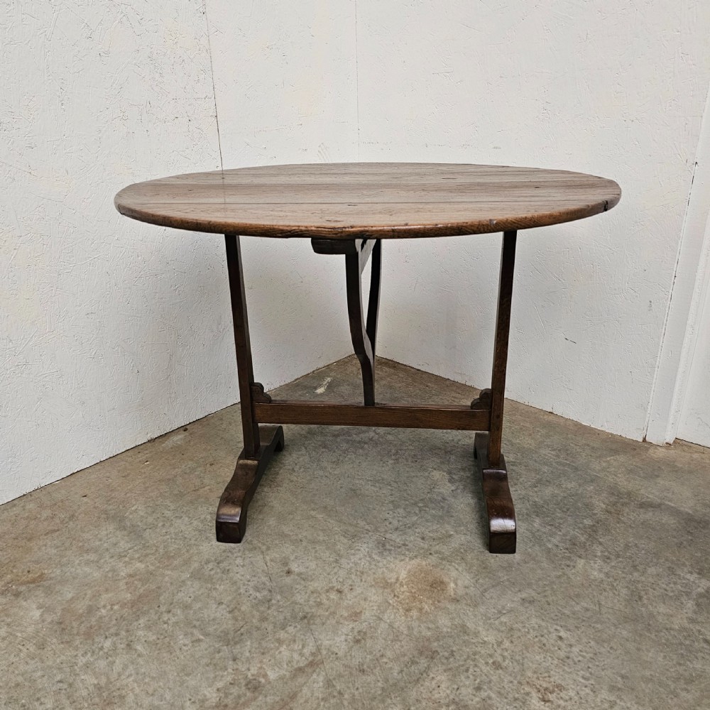 French Oak Folding Vinters Table View III