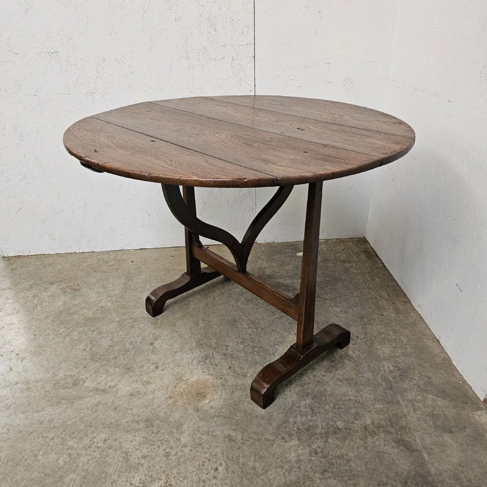 French Oak Folding Vinters Table View IV