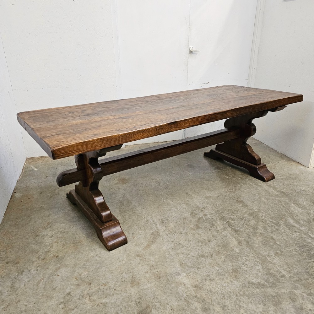 French Oak Trestle Table (2.2m)