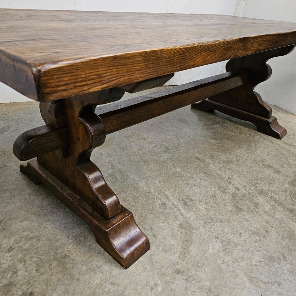 French Oak Trestle Table (2.2m) View V