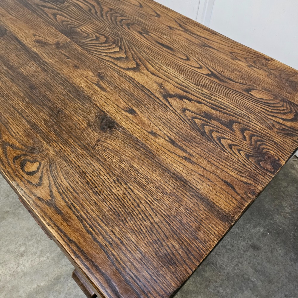 French Oak Trestle Table (2.2m) View VI