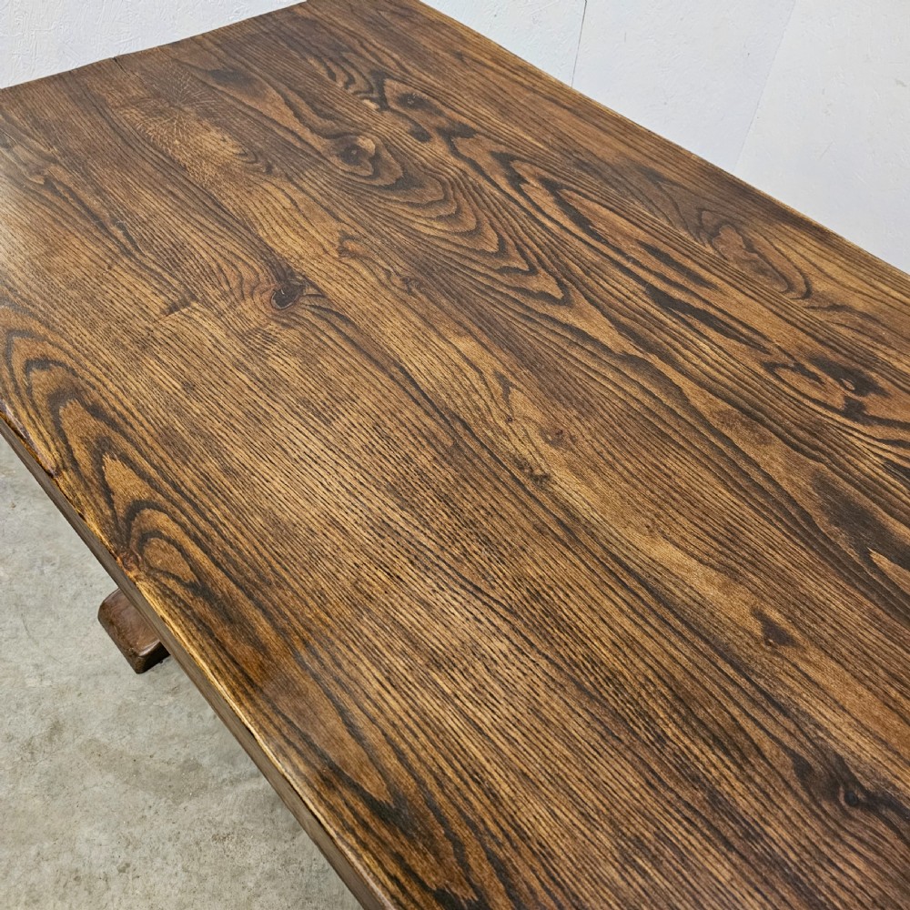 French Oak Trestle Table (2.2m) View VII