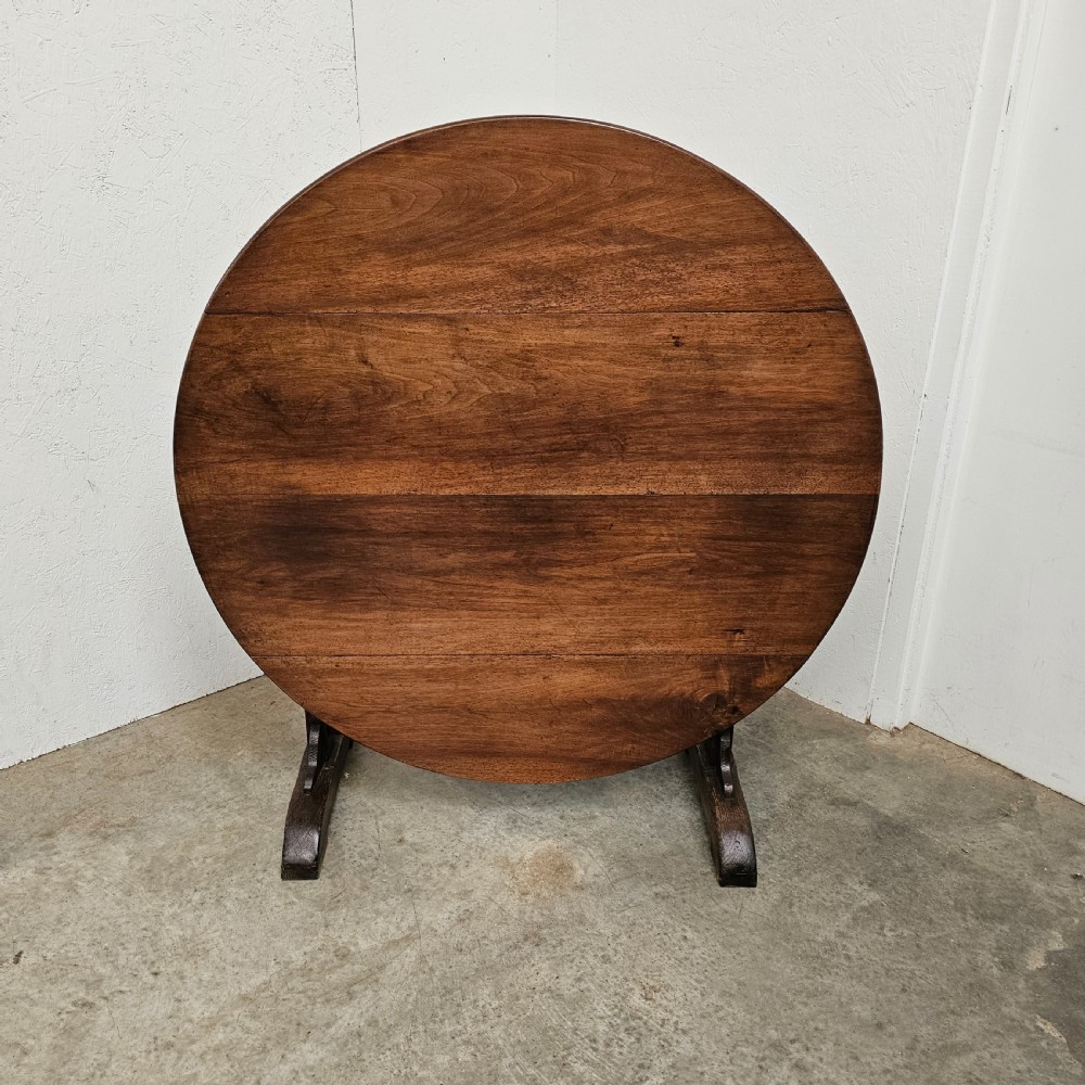 Large 19th Century French Cherry & Oak Vineyard Table