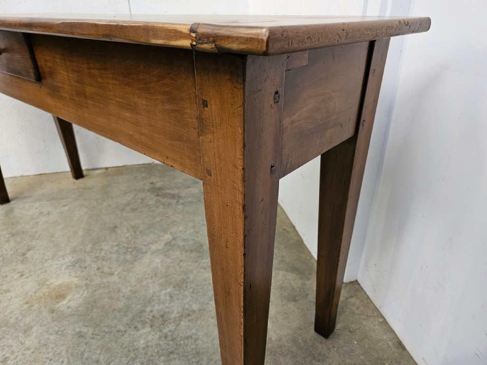 French Cherry Serving Table With Drawer View III