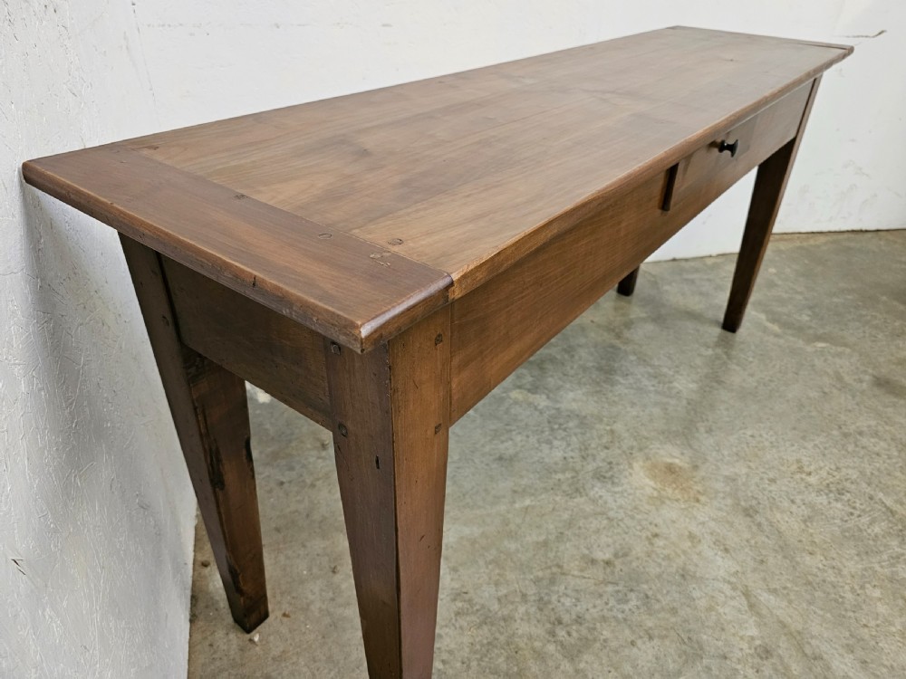 French Cherry Serving Table With Drawer View IV