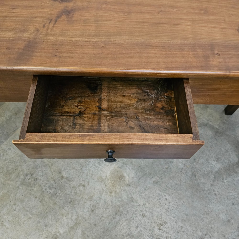 French Cherry Serving Table With Drawer View V