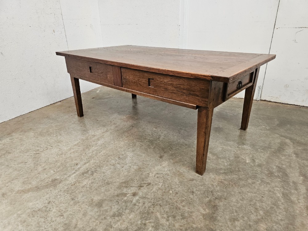 French Oak Country Bread Prep Low Table 