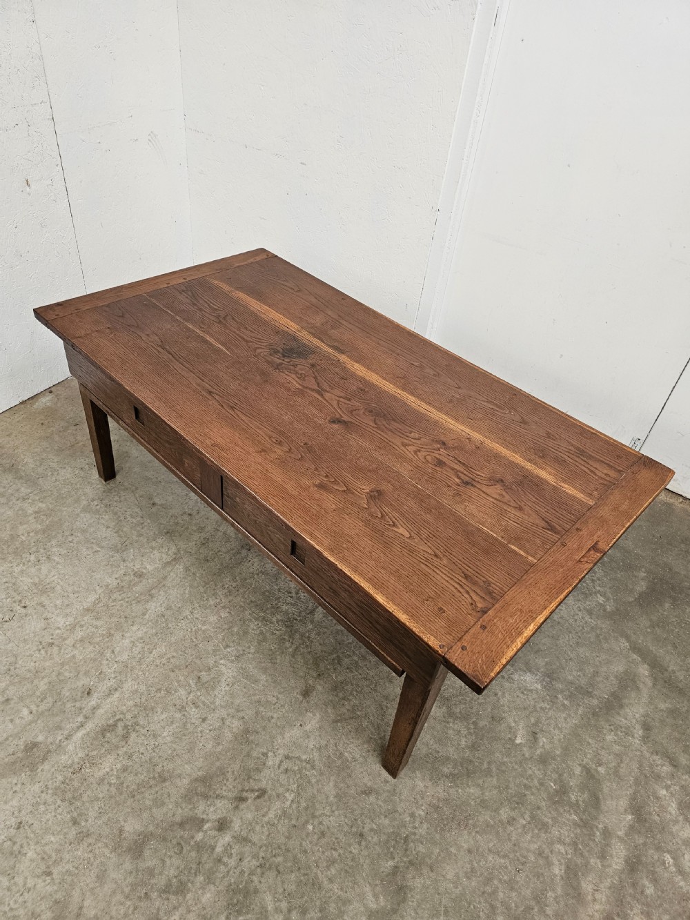 French Oak Country Bread Prep Low Table  View II