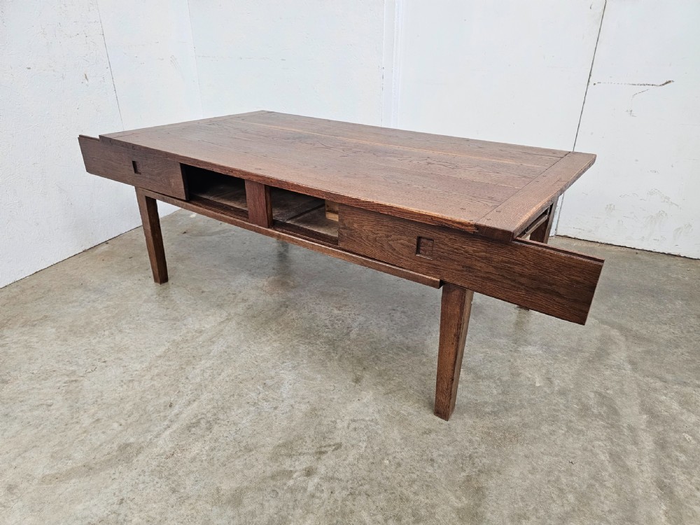French Oak Country Bread Prep Low Table  View III