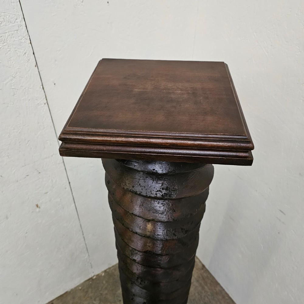 French Hand Carved Walnut Press Screw View IV