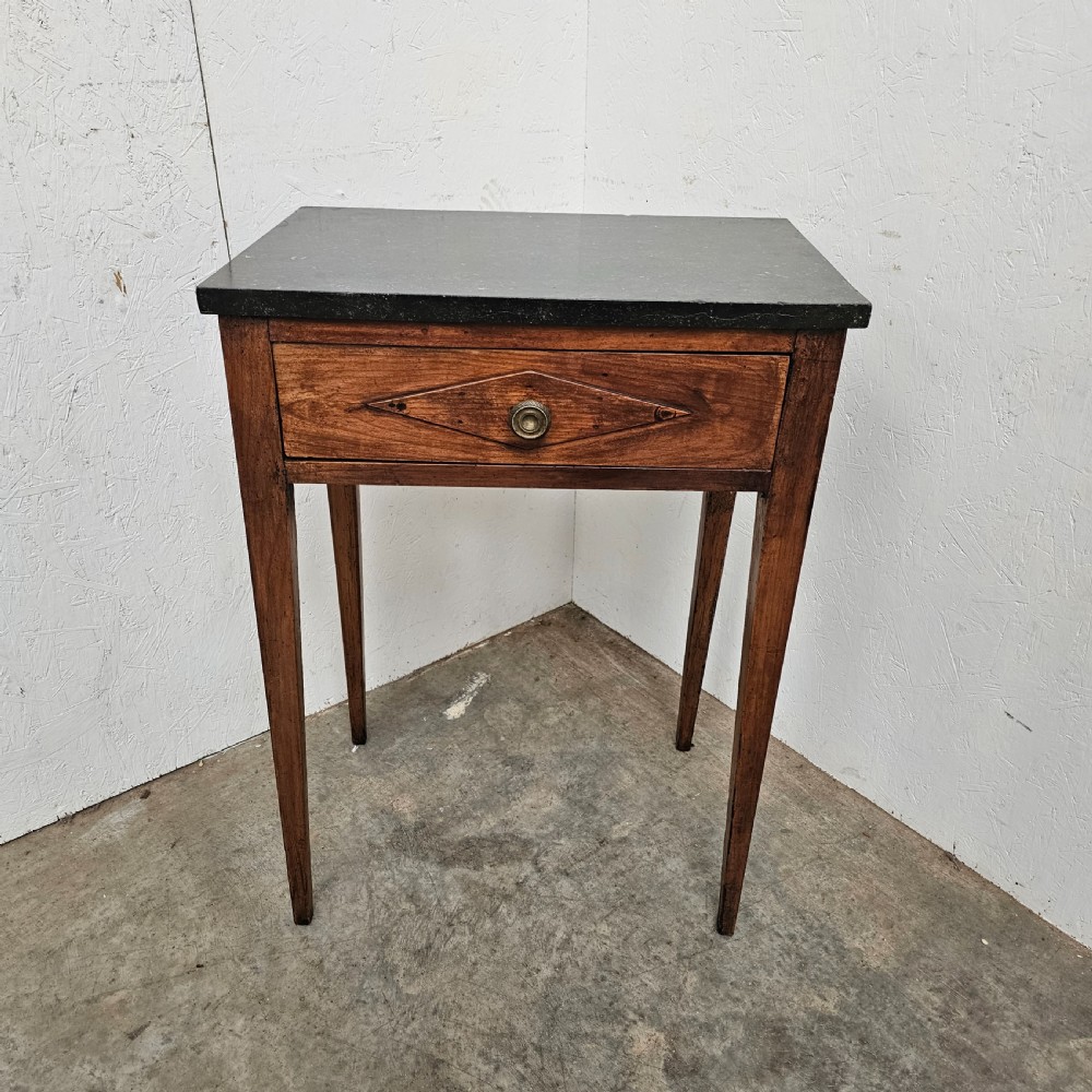 Panelled Fossil Marble Side Table