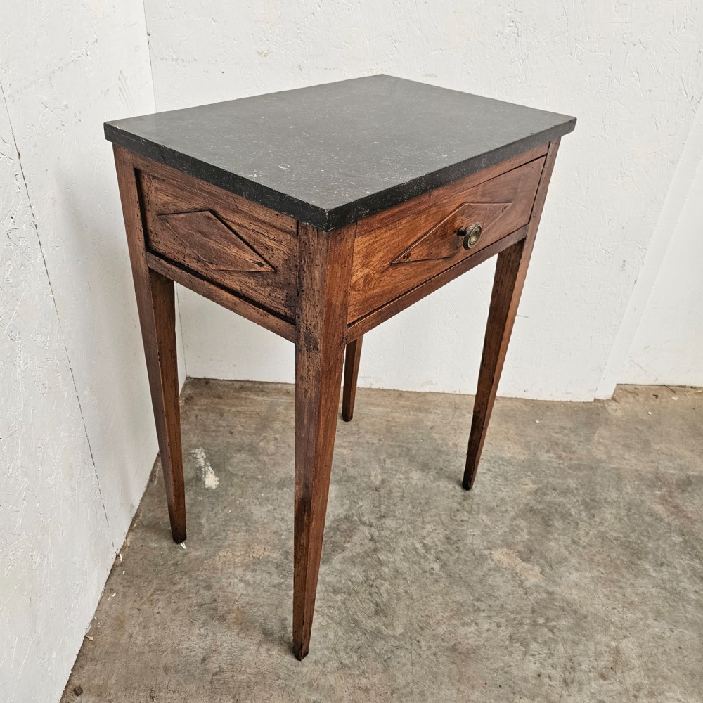 Panelled Fossil Marble Side Table View III