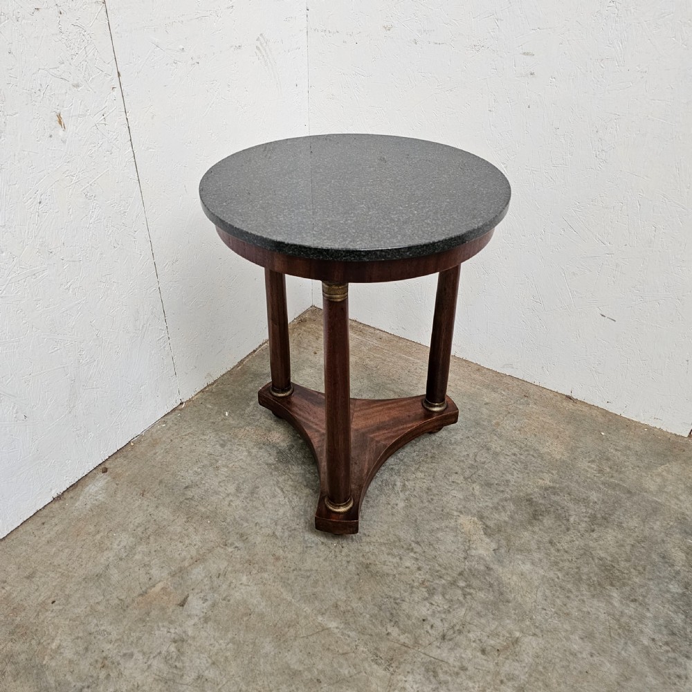 French Empire Style Marble Topped Gueridon View V
