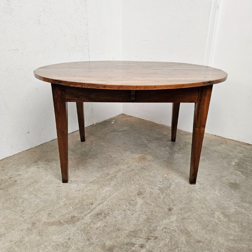 French Walnut Oval Farmhouse Table