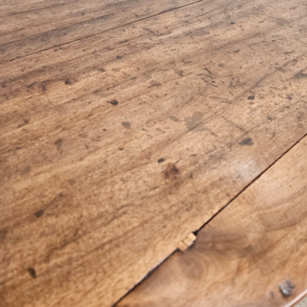 French Walnut Oval Farmhouse Table View V
