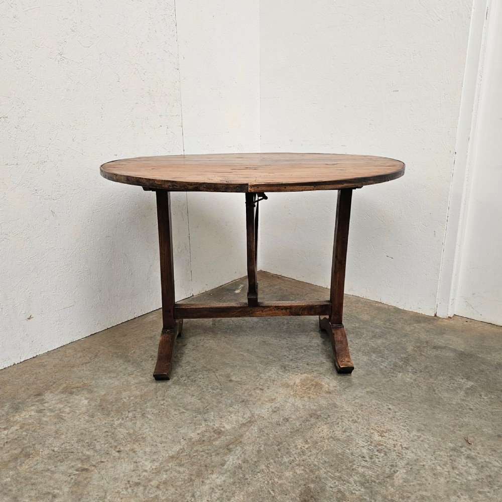 Pine & Fruitwood Vineyard Table View IV