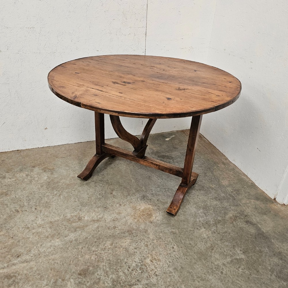 Pine & Fruitwood Vineyard Table View II